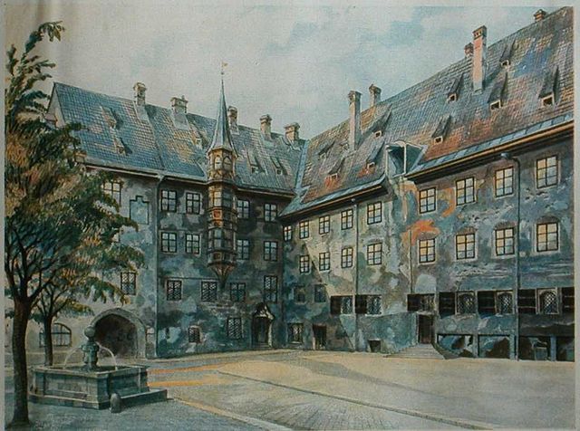 File:The Courtyard of the Old Residency in Munich - Adolf Hitler.jpg