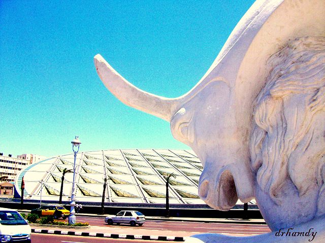 File:Poseidon and the Bibliotheca Alexandrina.jpg