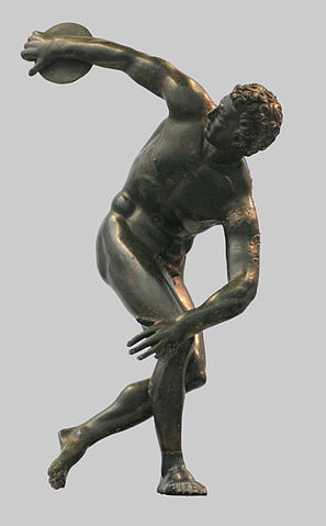 File:Greek statue discus thrower 2 century aC.jpg